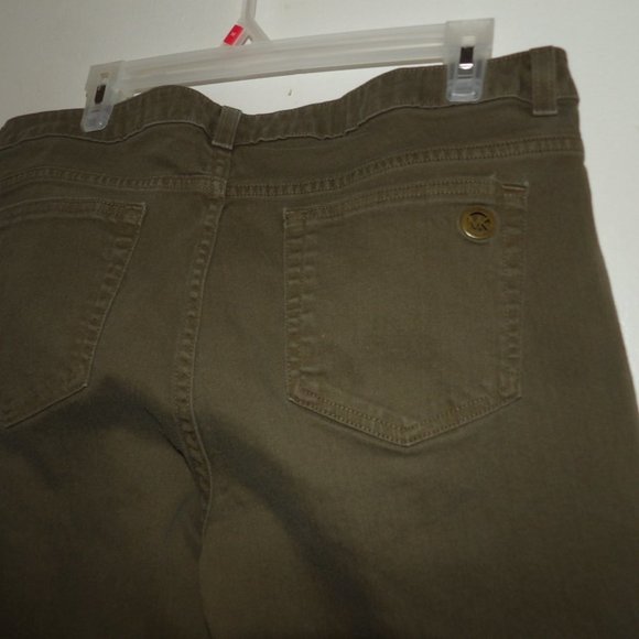 Micheal Micheal Kors Army Green Midrise Skinny Jeans Sz 12 - Picture 2 of 9